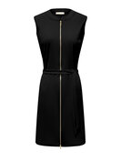 Triple Nine JK- 51819 jurk zwart met korte mouwen.