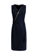 Triple Nine JK51820 Navy Dress cut sleeves with cross zip