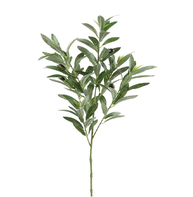Kunstbloem Olea groen olijven