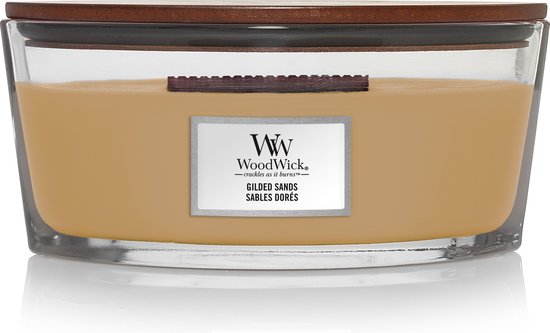 Geurkaars Gilded sands Ellipse - Woodwick