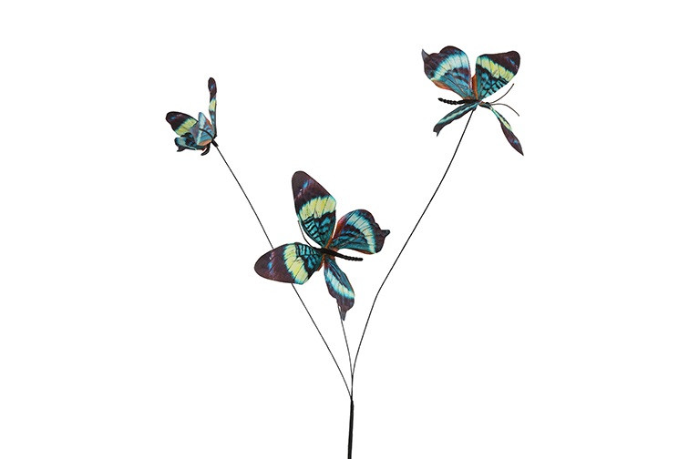 	Kunst deco vlinder Artelanta veelkleurig-L10B12H67CM
