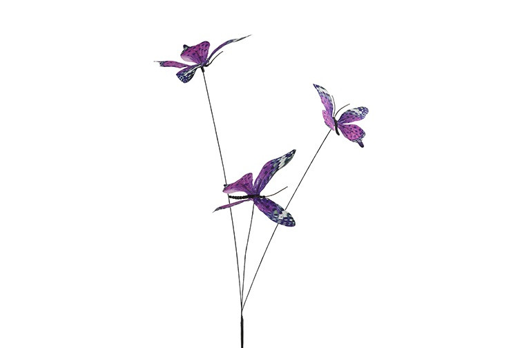 	Kunst deco vlinder Artelanta paars-L10B12H67CM